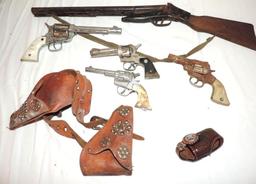 Antique cap guns assortment.