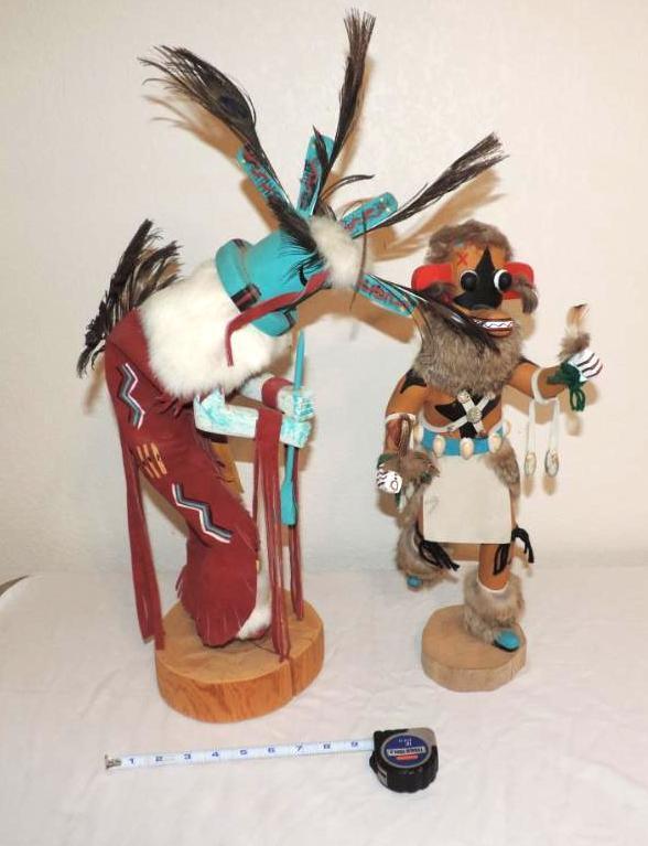 Two Kachina dolls.