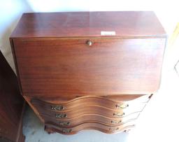 Antique 30x17x40" drop front writing desk.