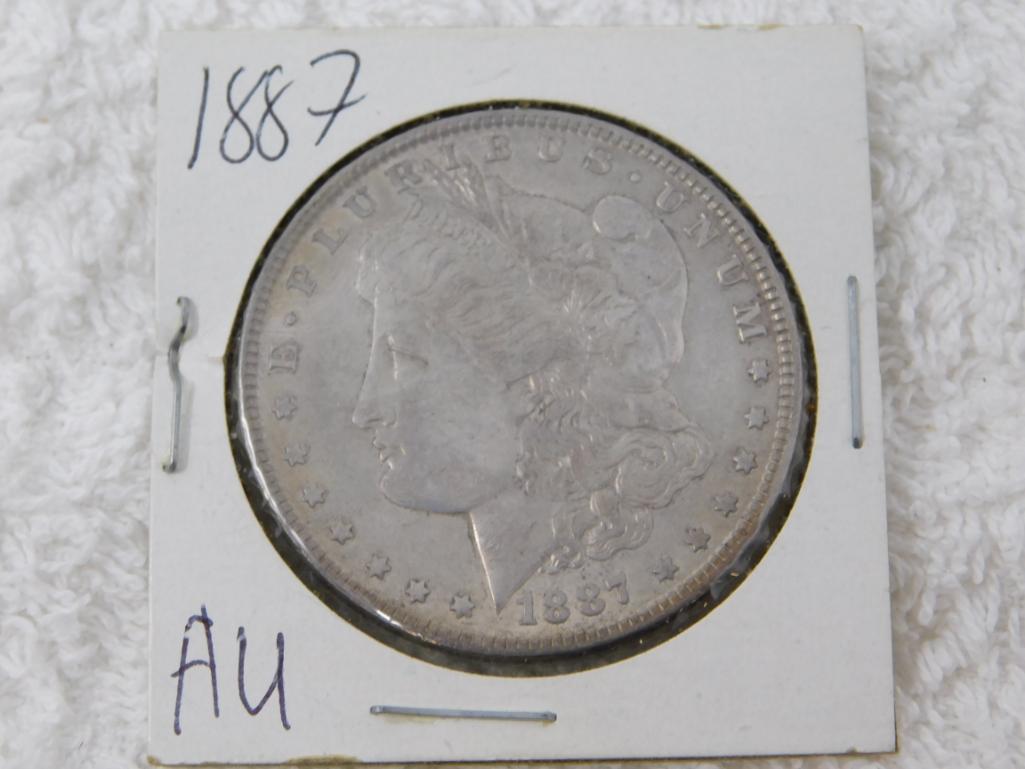 1887 US Morgan Silver Dollar Coin