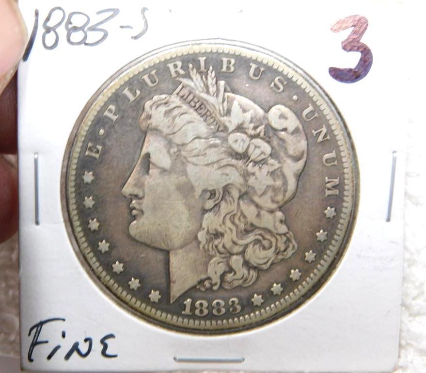 1883 US Morgan Silver dollar Coin