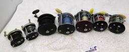 Heddon and Penn Vintage fishing reel assortment