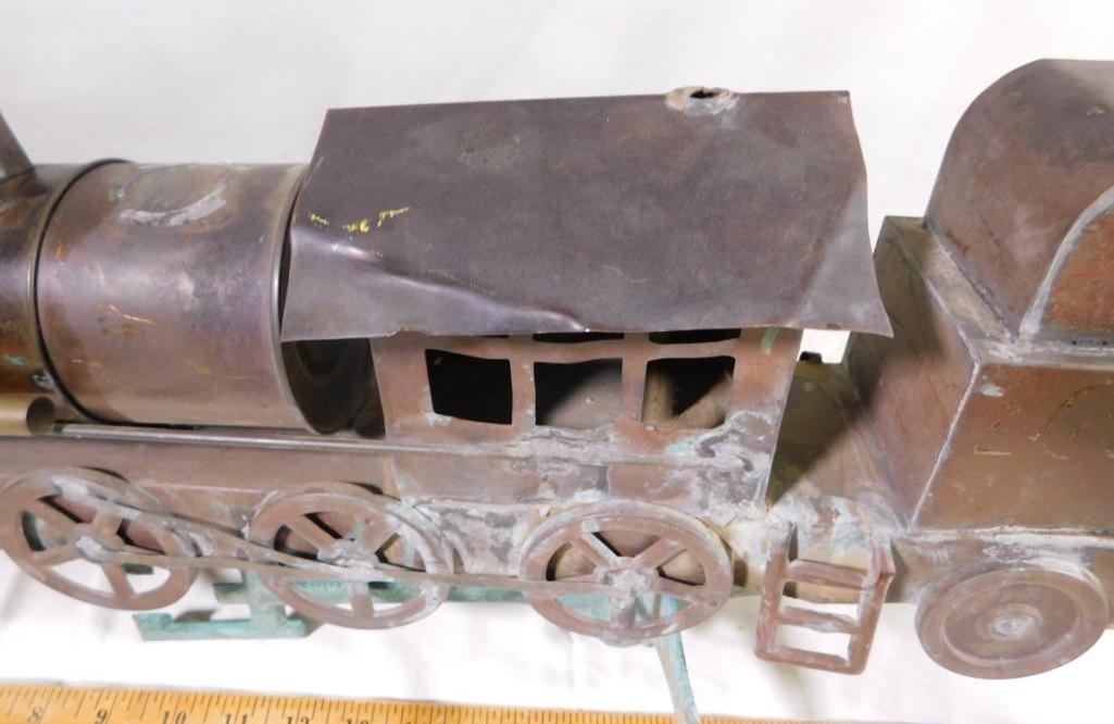 Killer Folk art railroad locomotive weathervane