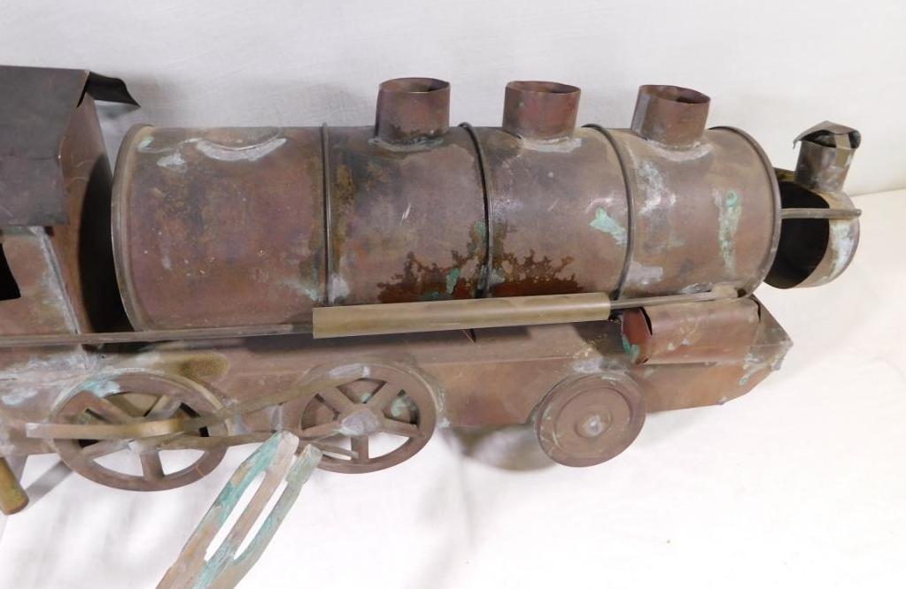 Killer Folk art railroad locomotive weathervane