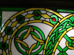 Stained glass decorative artwork panel