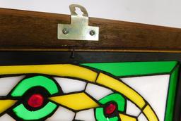 Stained glass decorative artwork panel