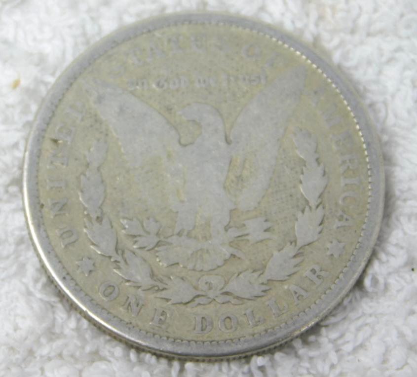 Original antique US Morgan silver dollar coins