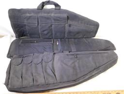 Black tactical rifle cases