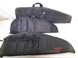 Black tactical rifle cases