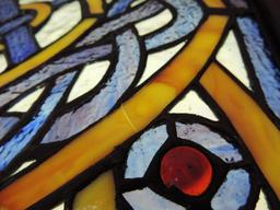 Beautiful 29x29" stained glass window.