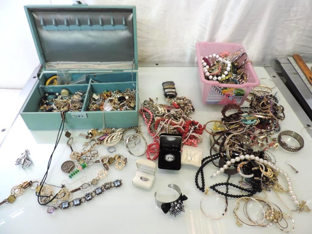 Huge assortment of estate jewelry.