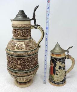 Two german steins.