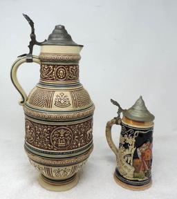 Two german steins.