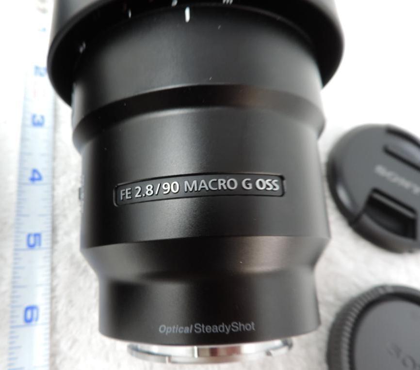 Sony FE 2.8/90 Macro G OSS E-mount lens.