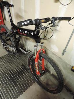 Klein Mantra race full suspension bike.
