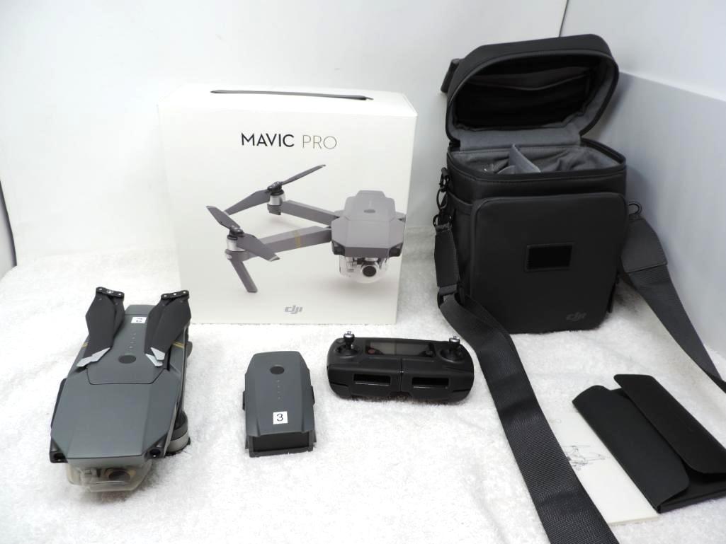 DJI Mavic pro zoom drone with box and accessories.