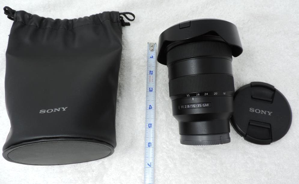 Sony FE 2.8/16-35 GM E-mount lens.