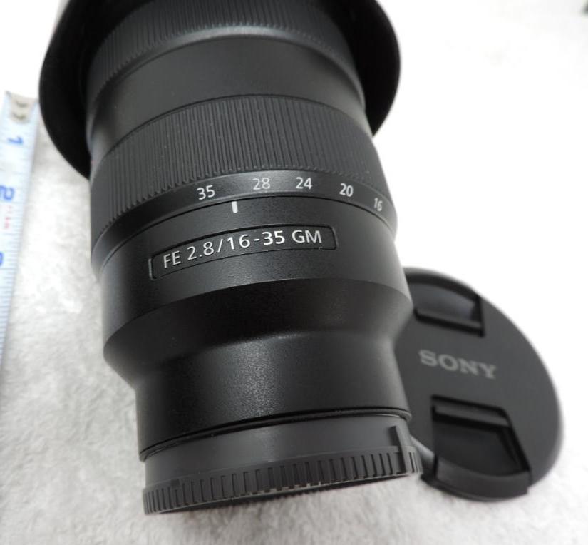 Sony FE 2.8/16-35 GM E-mount lens.