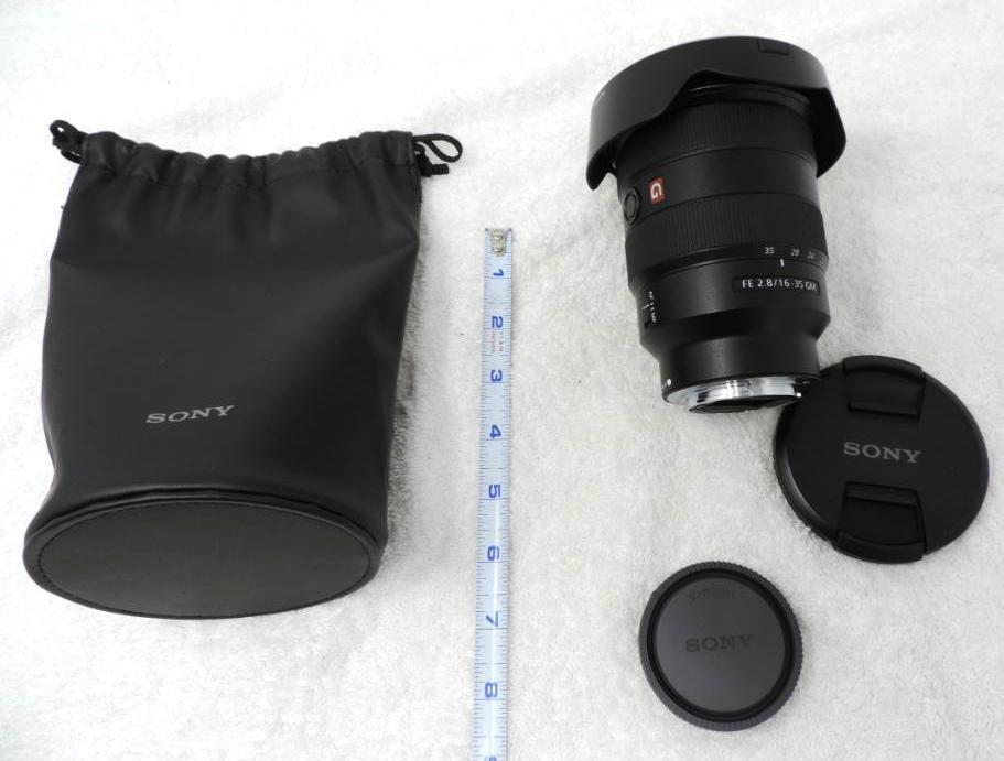 Sony FE 2.8/16-35 GM E-mount lens.