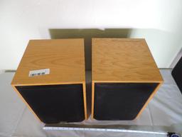 Klipsch KG1.5 light oak speakers.