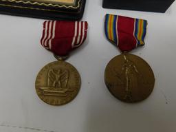 WWII service and conduct medals