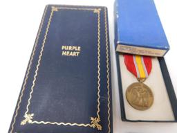 WWII service and conduct medals