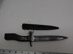 German Demag crank handle trench knife