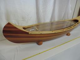 Gorgeous hand made canoe coffee table.