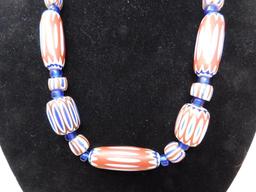 Rick Rice Venetian Glass trade bead necklace