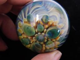 P.A.B handmade art glass marble