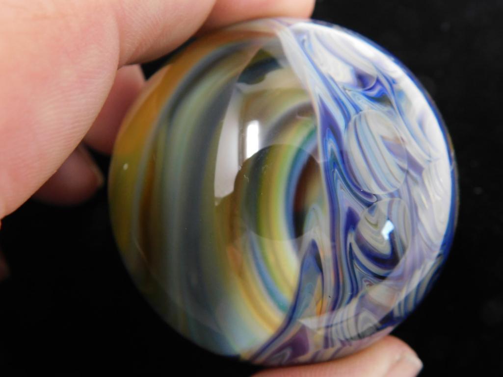 P.A.B handmade art glass marble