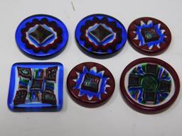 Art Seymour glass bead slice collection