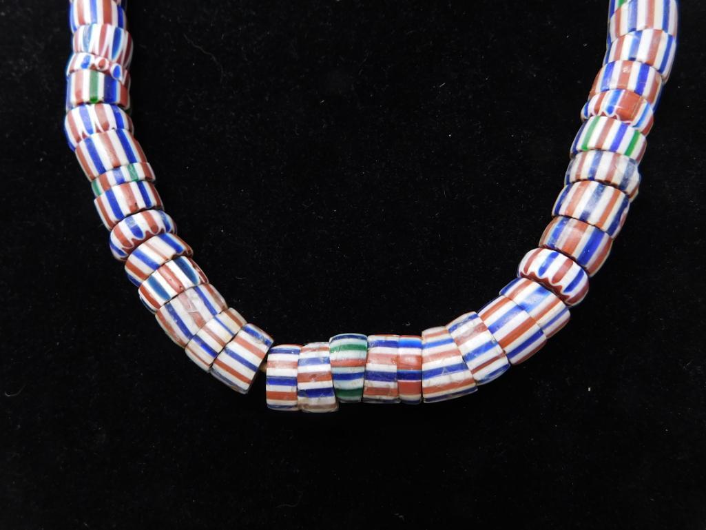 Rick Rice Venetian Glass trade bead necklace