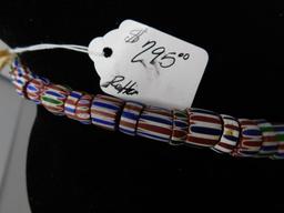 Rick Rice Venetian Glass trade bead necklace