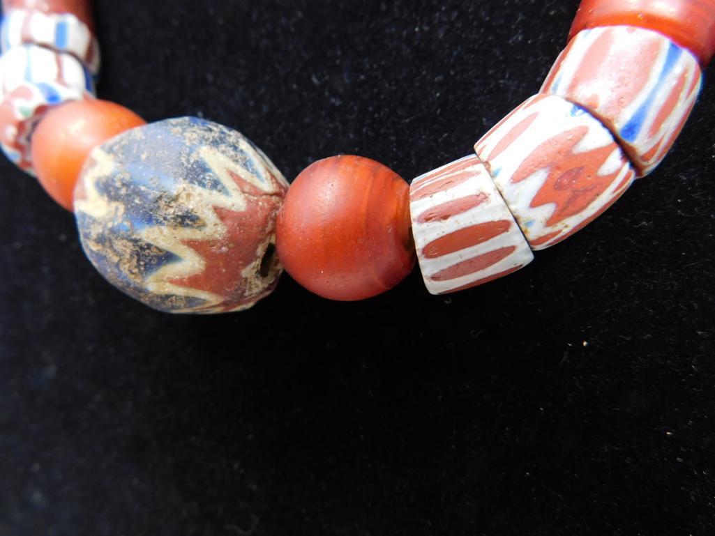 Rick Rice Venetian Glass trade bead necklace