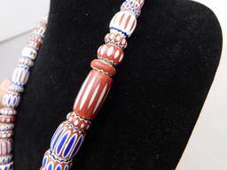 Rick Rice Venetian Glass trade bead necklace