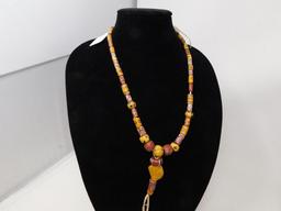 Rick Rice Venetian Glass trade bead necklace