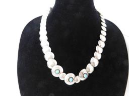 Killer Double sided or reversable silver disc necklace