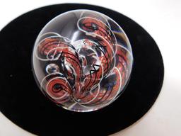 Art glass hand blown marble