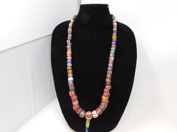 Venetian Millefiori trade bead necklace