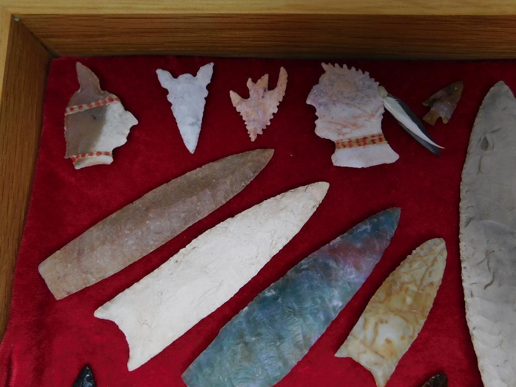 George Stewart flint knapping collection