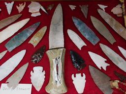 George Stewart flint knapping collection