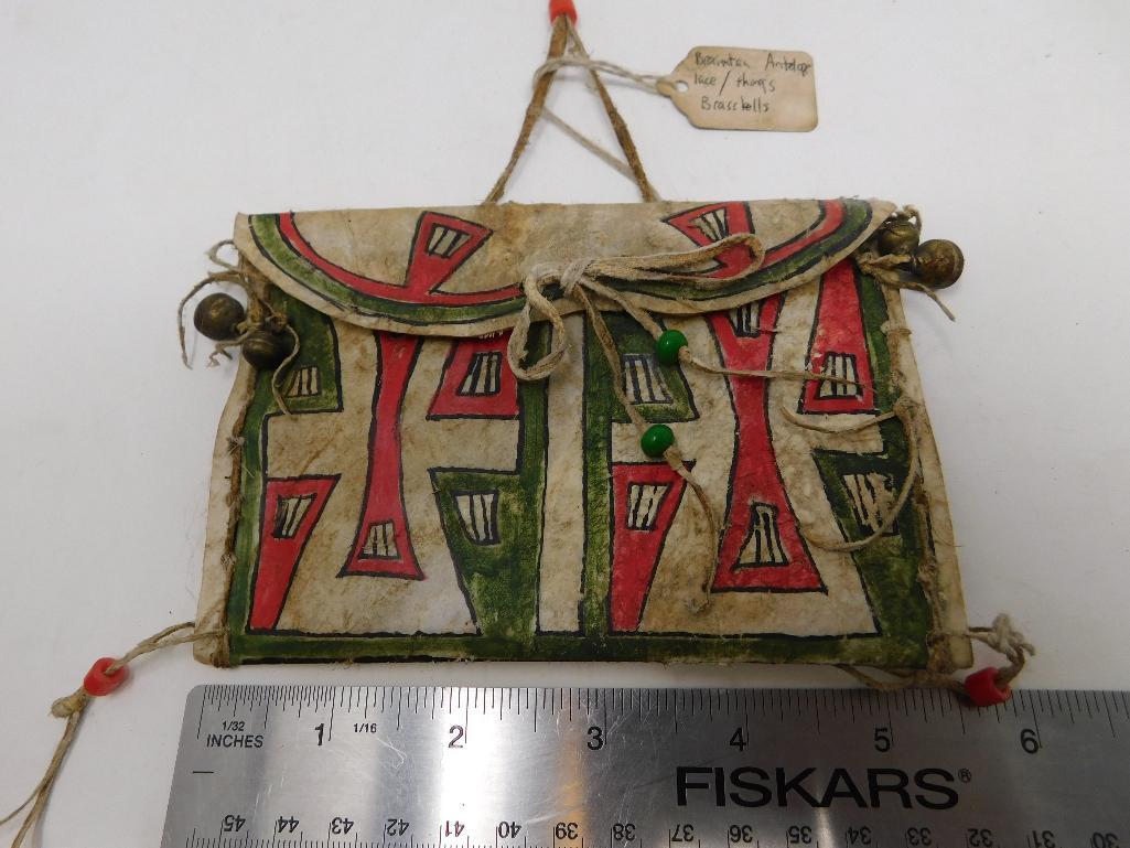 1850's Arapaho native brain tanned pouch