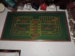 Vintage craps box with hook.