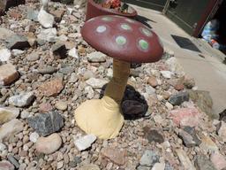 28" concrete mushroom.