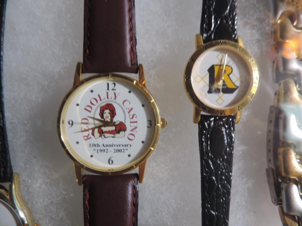 Casino watch assortment with display.