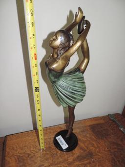 21" bronze statue.
