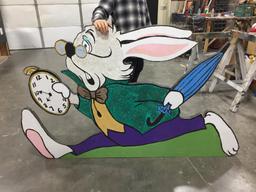 Character Cutout - I'm Late Rabbit cartoon