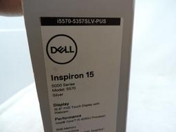 New Silver Dell Inspiron 15 model 5570 laptop.