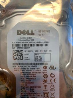 (3) Dell Hard Drives